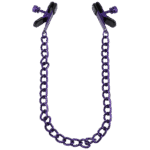 Pinzas BDSM ajustables para pezones, pinzas para pezones, moradas - Imagen 3