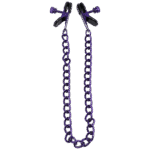 Pinzas BDSM ajustables para pezones, pinzas para pezones, moradas - Imagen 4