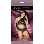 Top halter de red Coquette y shorts booty