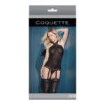 Top halter transparente Coquette con medias incorporadas