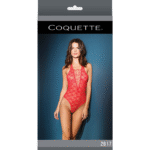 Teddy rojo de encaje Coquette