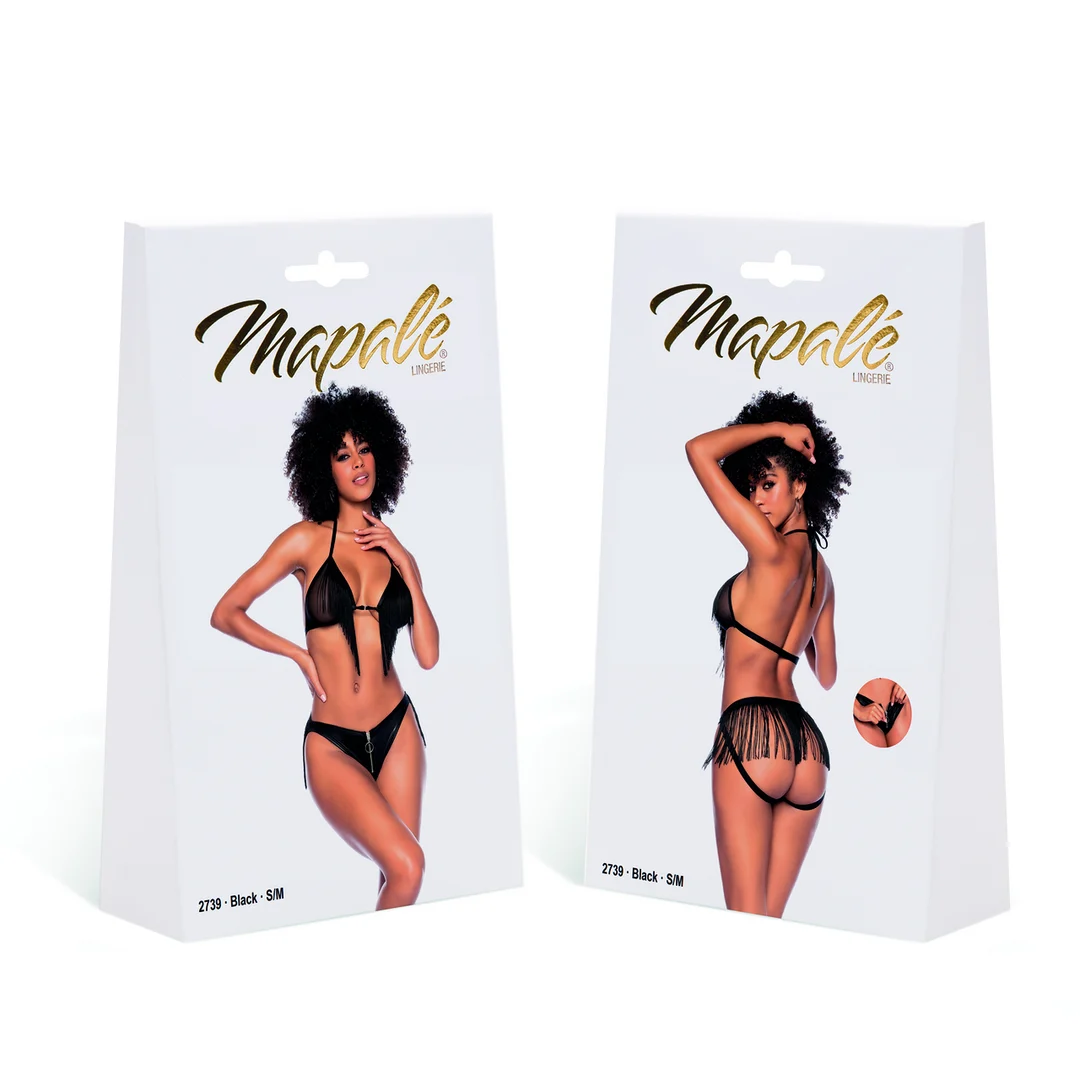 Conjunto de dos piezas Mapalé con flecos - Imagen 1