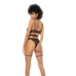 Body wetlook con efecto piel y tul, lencería sexy para looks de noche – LIN - Imagen 7