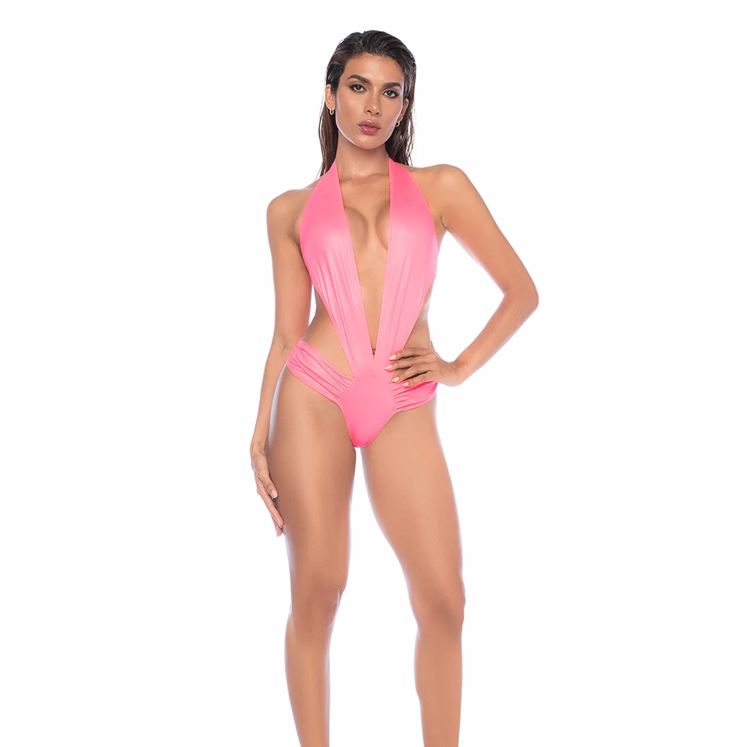 Body Mapalé de efecto mojado en rosa - Imagen 2