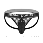 Suspensorio Male Power con anillo para el pene negro - Imagen 11