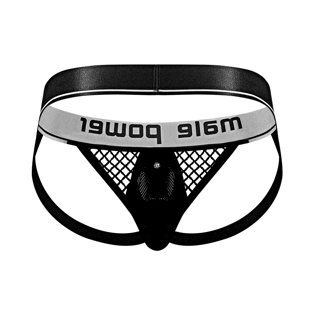 Suspensorio Male Power con anillo para el pene negro - Imagen 17