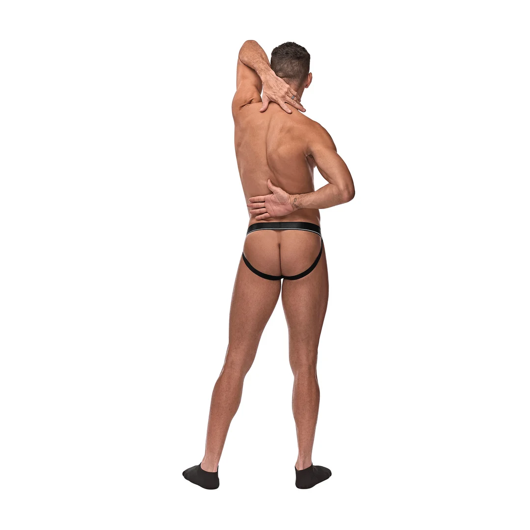 Suspensorio Male Power con anillo para el pene negro - Imagen 5