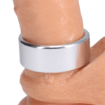 Anillo para el pene de aluminio cepillado – Mediano - Imagen 5