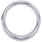 Anillo para el pene de aluminio cepillado – Mediano - Imagen 6