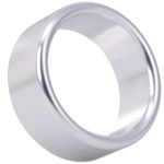 Anillo para el pene de aluminio cepillado – Mediano - Imagen 2