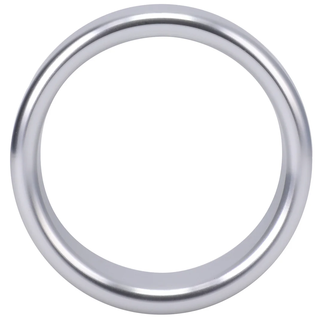 Anillo para el pene de aluminio cepillado – Mediano - Imagen 6