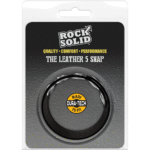 Doc Johnson The Leather 5 Snap anillo para el pene