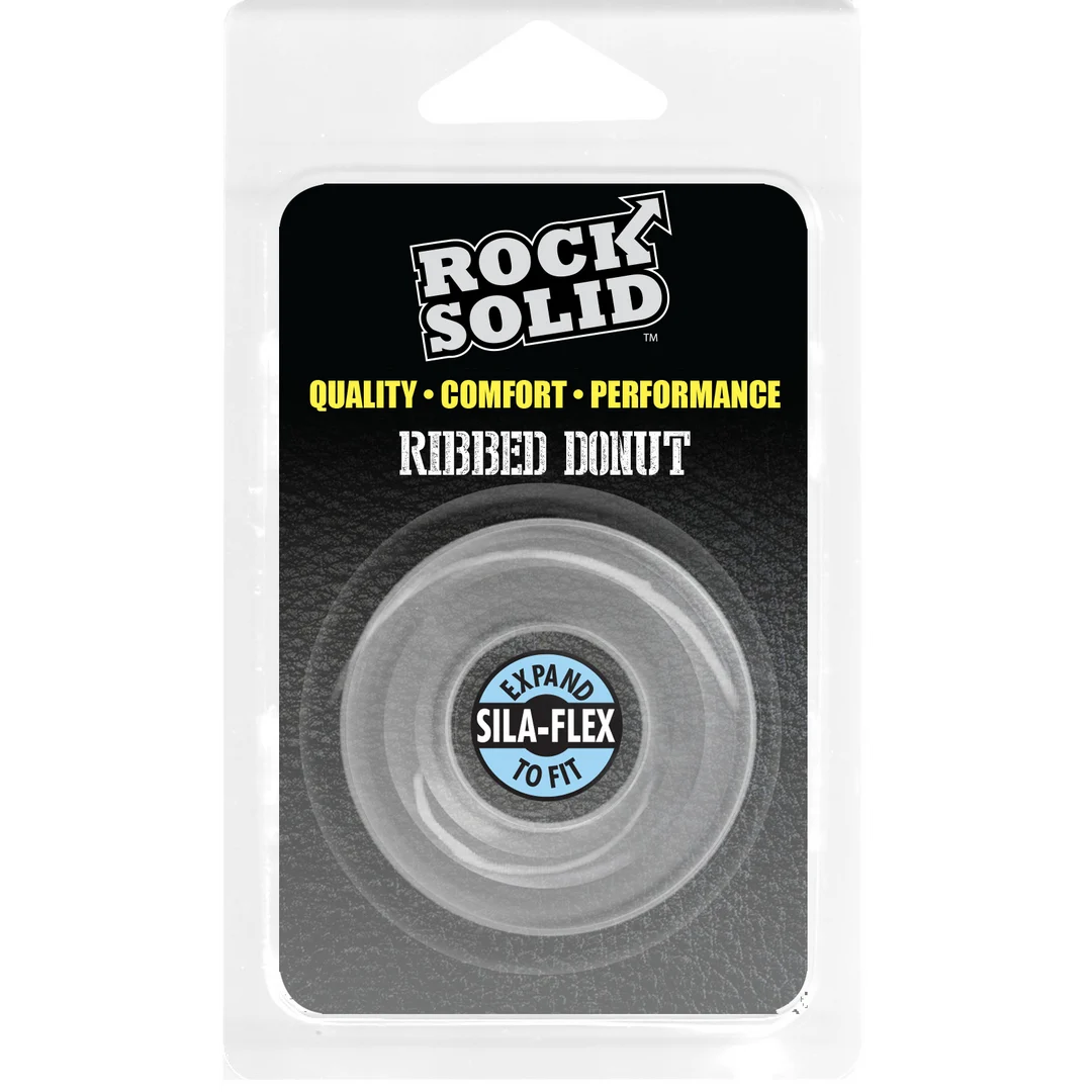 Anillo para el pene Doc Johnson Ribbed Donut - Imagen 1