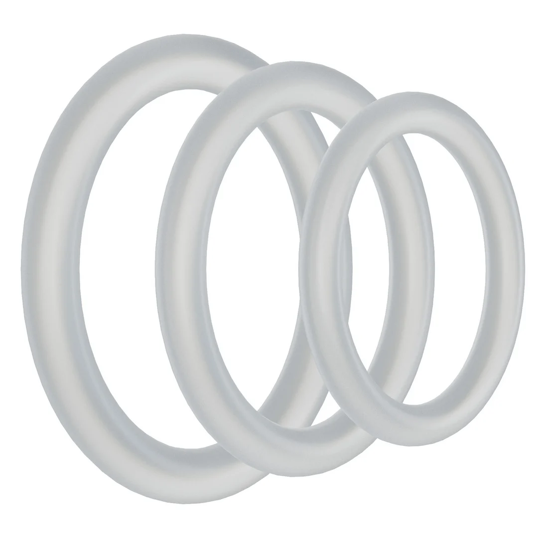 Set de anillos para el pene de silicona Doc Johnson The Gasket - Imagen 6
