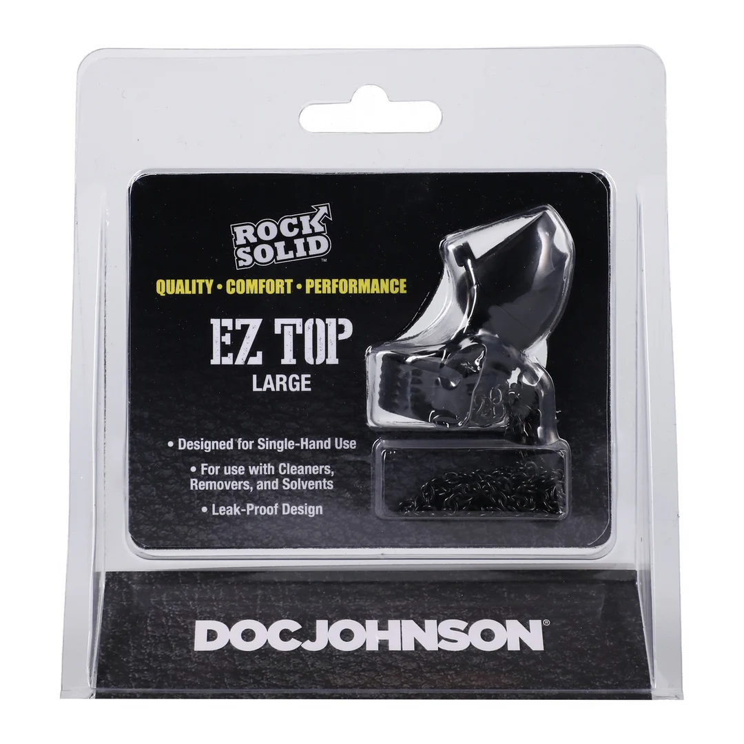 Doc Johnson EZ Top, grande, negro - Imagen 1