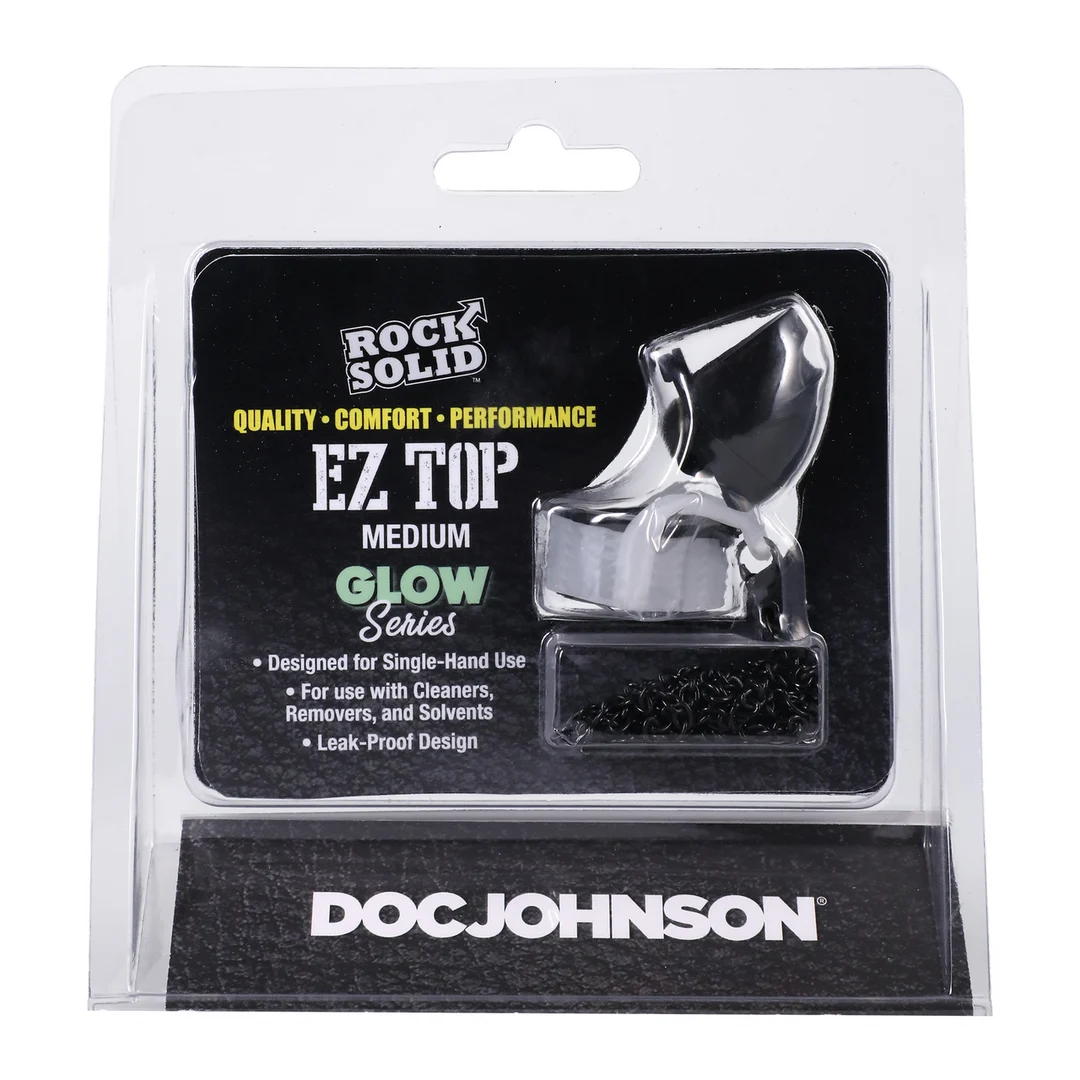 Tapón Doc Johnson Rock Solid EZ Top Medium Glow in the Dark - Imagen 1