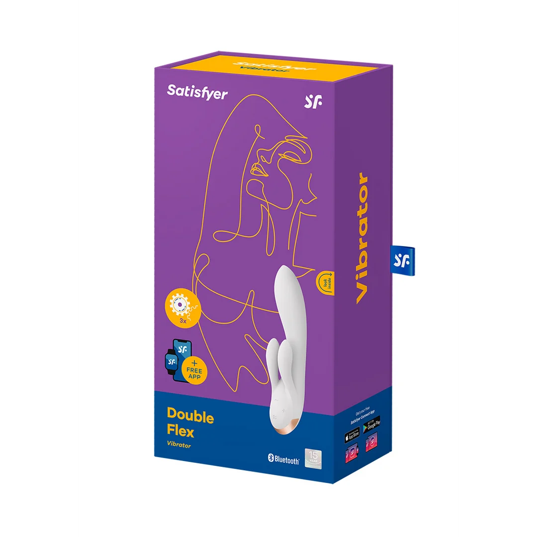 Vibrador rabbit Satisfyer – control mediante app y recargable – Satisfyer blanco - Imagen 1