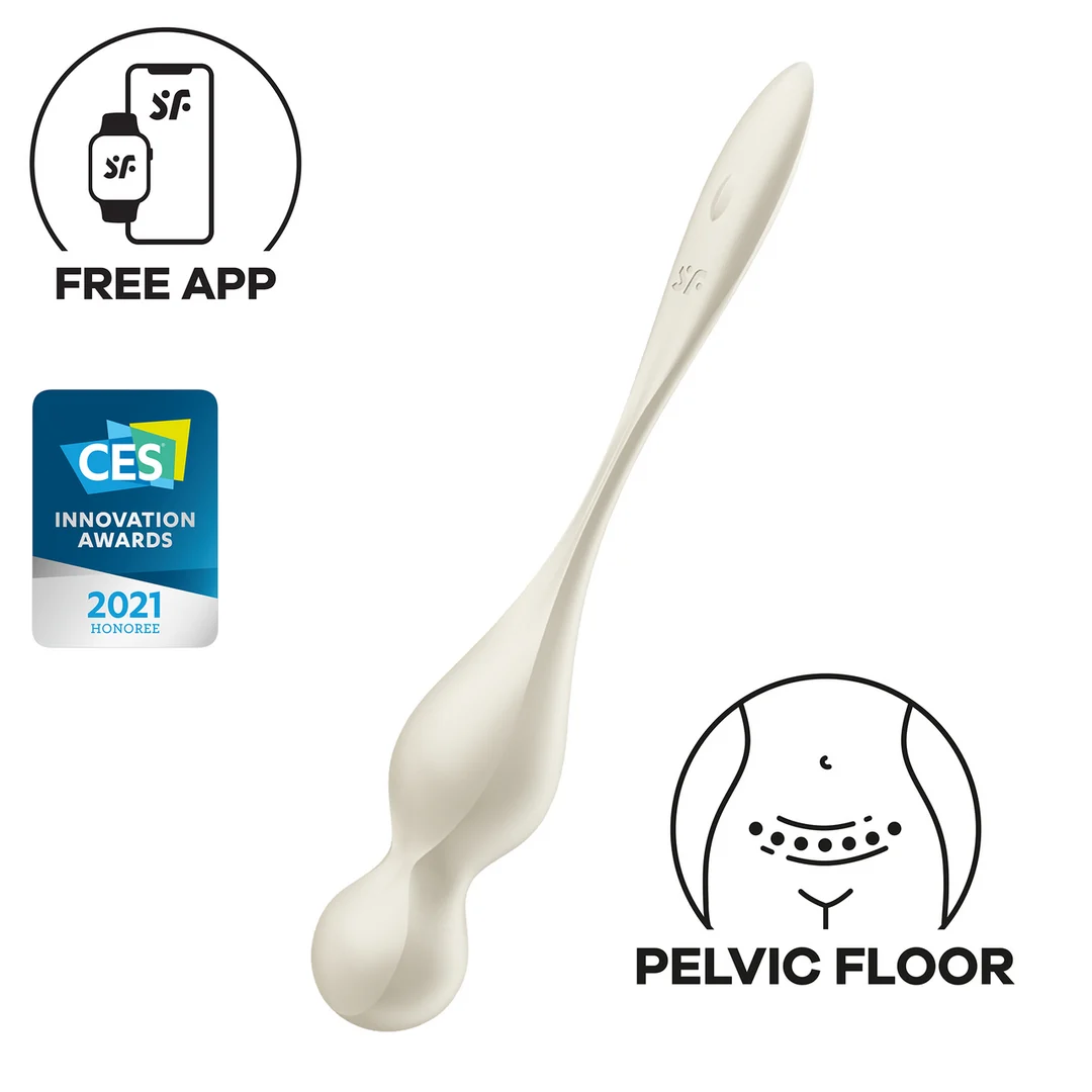 Satisfyer Love Birds 1 entrenador del suelo pélvico, blanco - Imagen 5