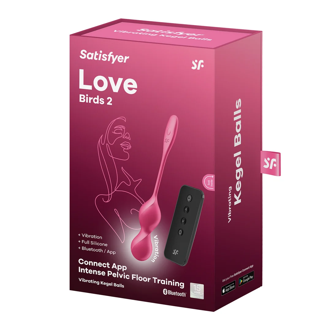 Juguete para parejas con mando a distancia – Love Birds 2 - Ejercicios de Kegel y estimulación del punto G - Rosa - Imagen 1