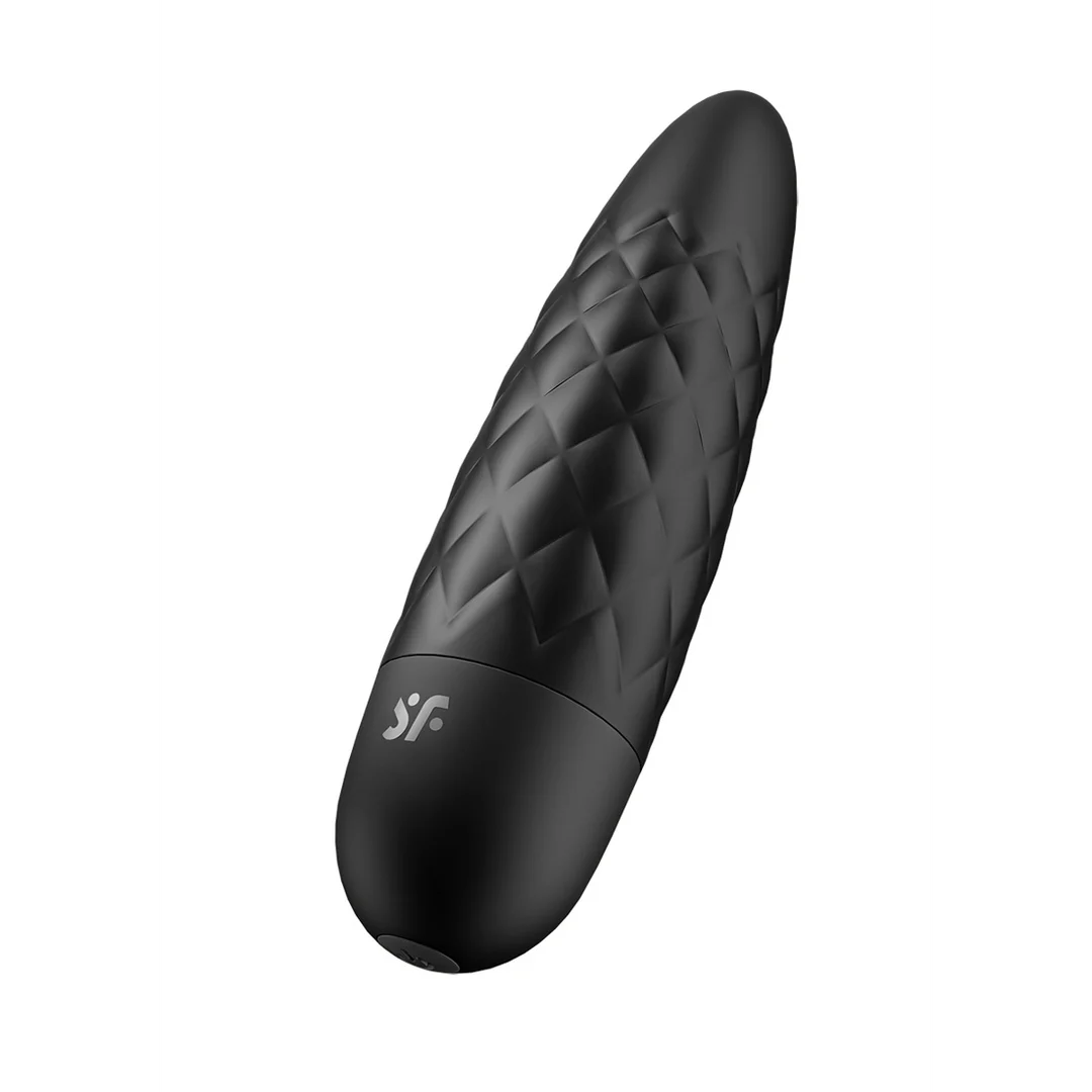 Mini vibrador Satisfyer, punta precisa y textura con relieves, negro Satisfyer - Imagen 2