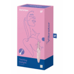 Satisfyer Bullet, vibrador con punta giratoria, rosa empolvado