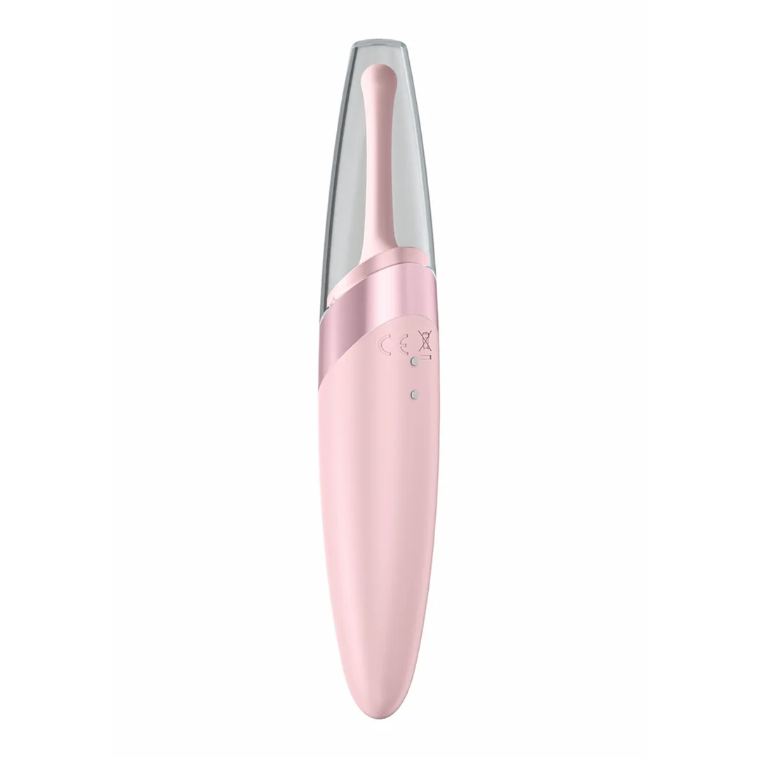 Satisfyer Bullet, vibrador con punta giratoria, rosa empolvado - Imagen 4