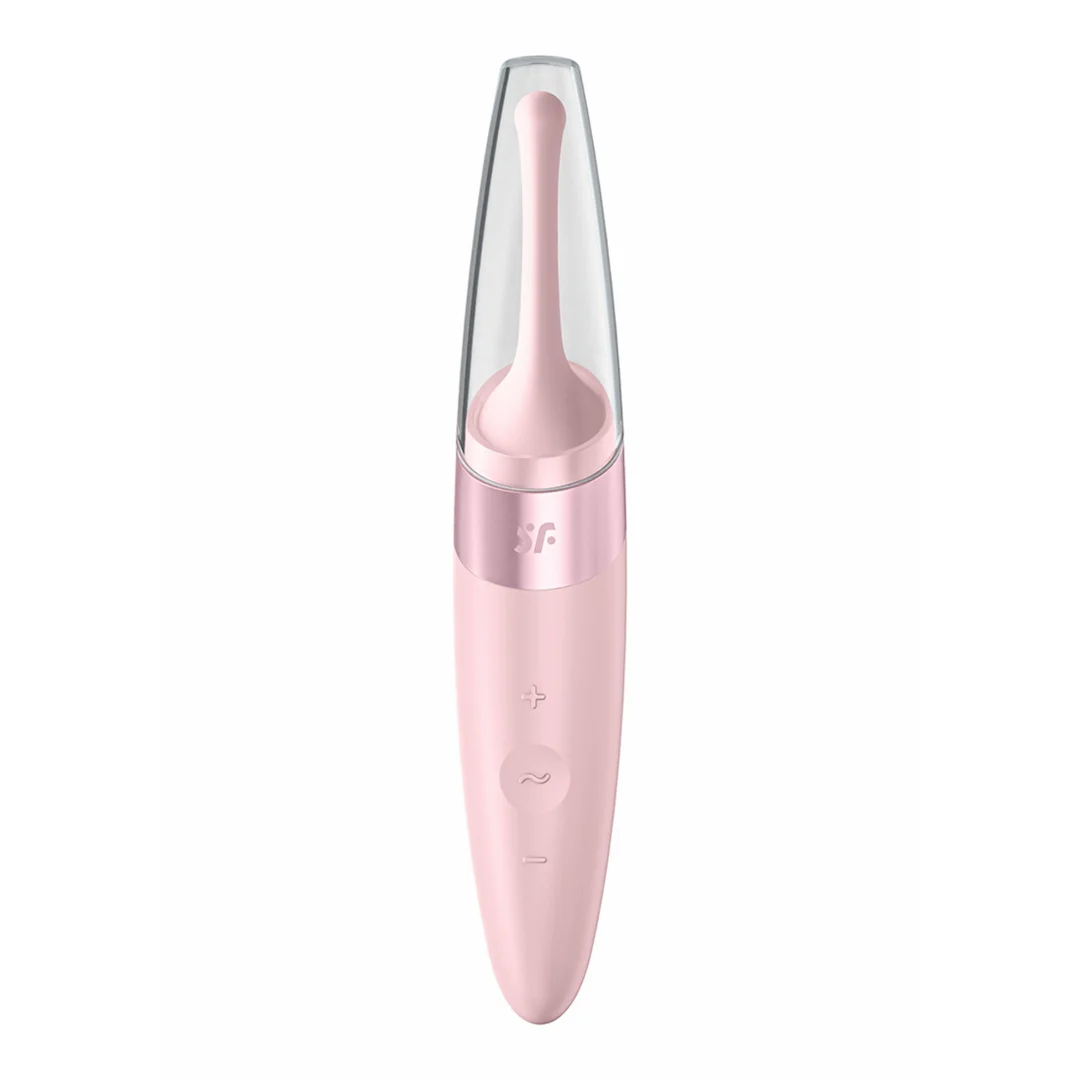 Satisfyer Bullet, vibrador con punta giratoria, rosa empolvado - Imagen 5
