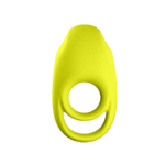 Anillo vibrador con estimulador de clítoris, Espectacular, anillo doble vibrador, verde neón - Imagen 2