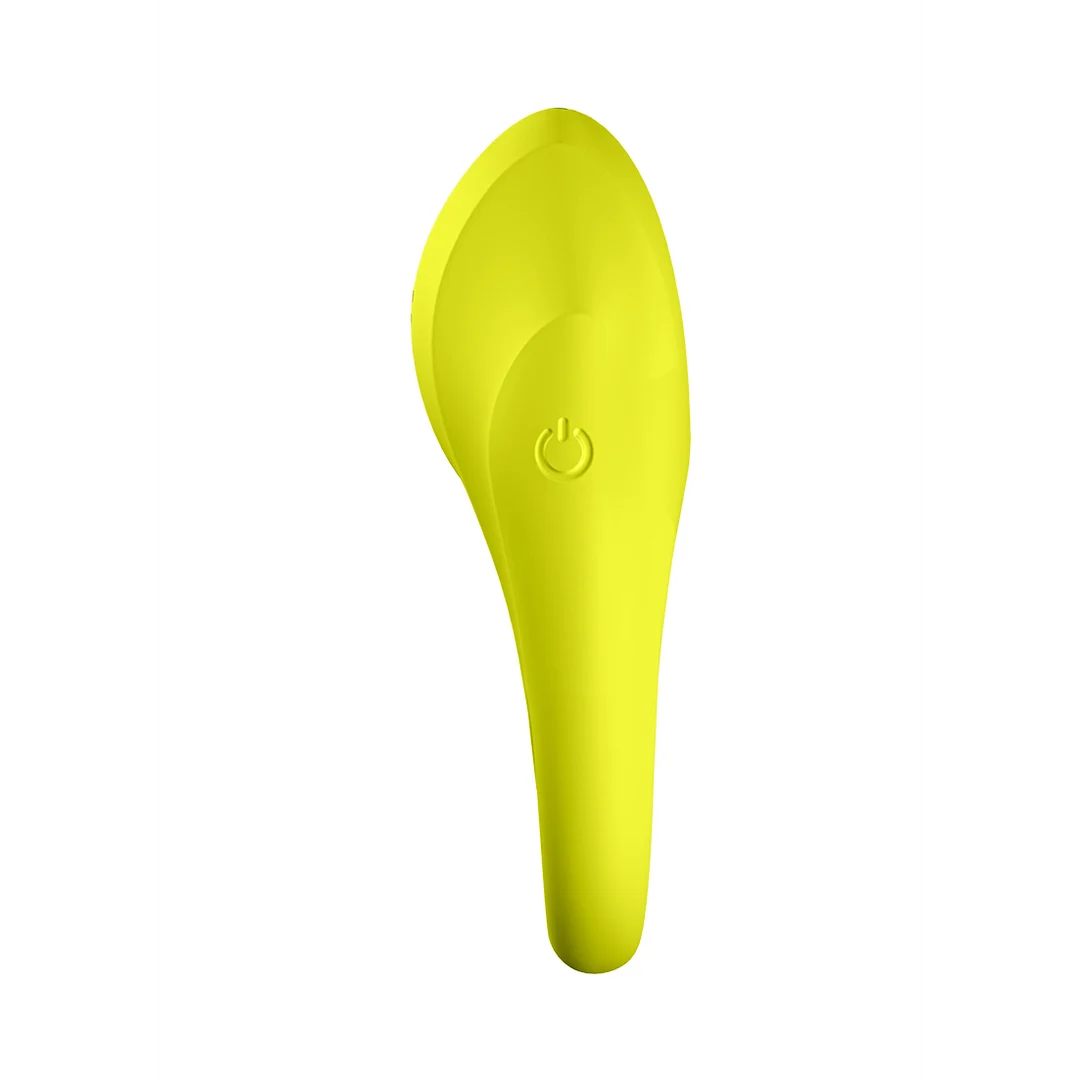 Anillo vibrador con estimulador de clítoris, Espectacular, anillo doble vibrador, verde neón - Imagen 3