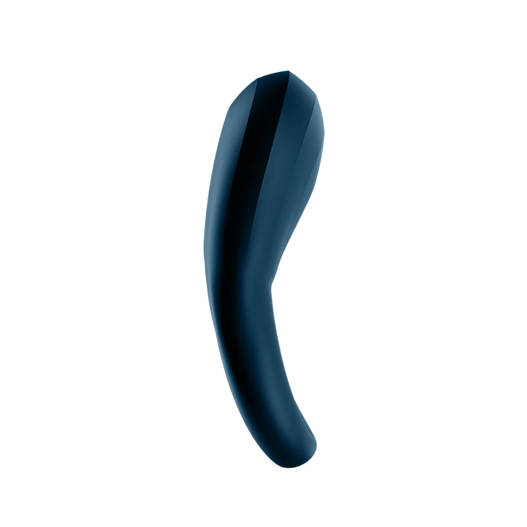 Anillo vibrador con estimulación extra – Epic Duo Ring, anillo vibrador doble – azul oscuro - Imagen 2