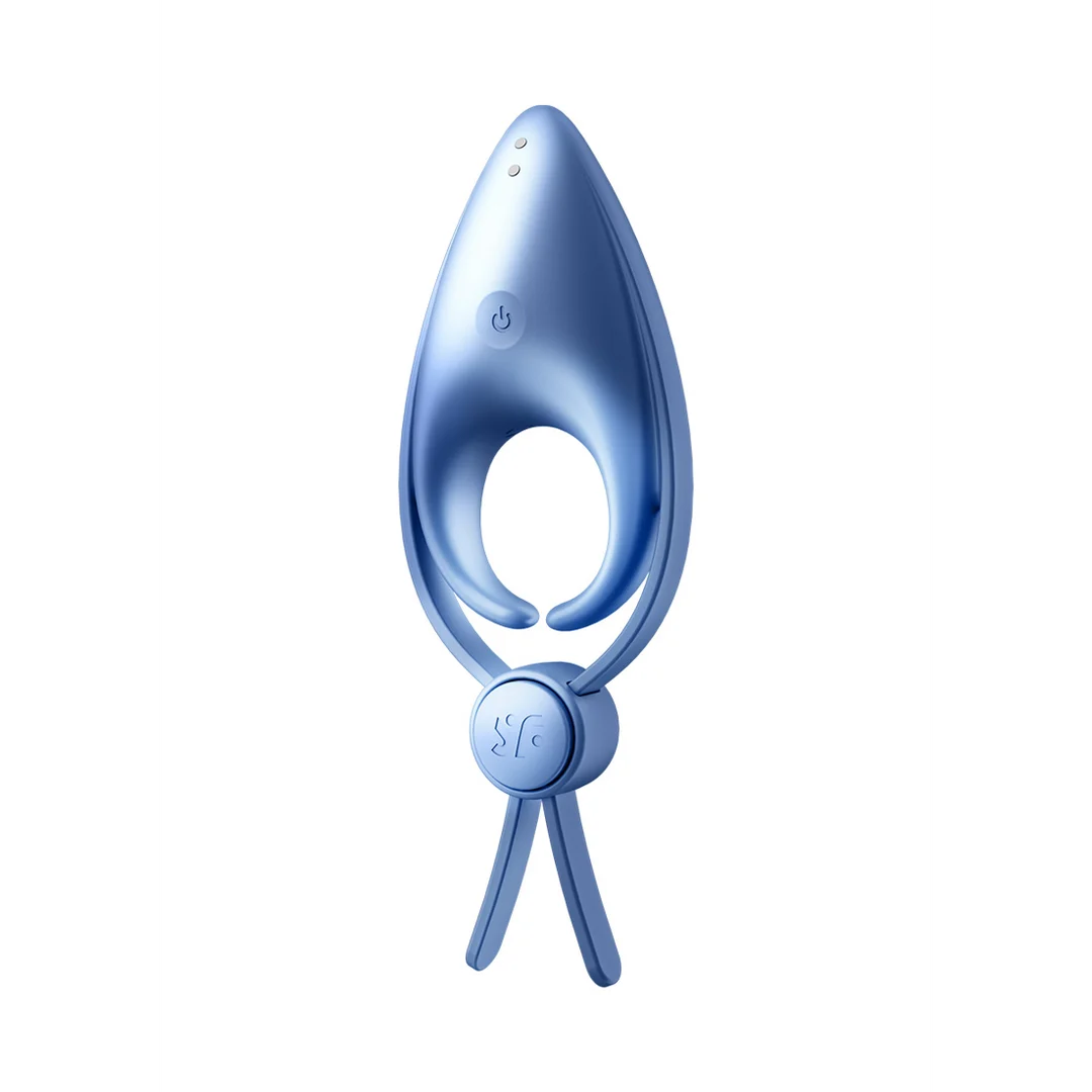 Satisfyer Sniper anillo vibrador para el pene azul grisáceo - Imagen 3