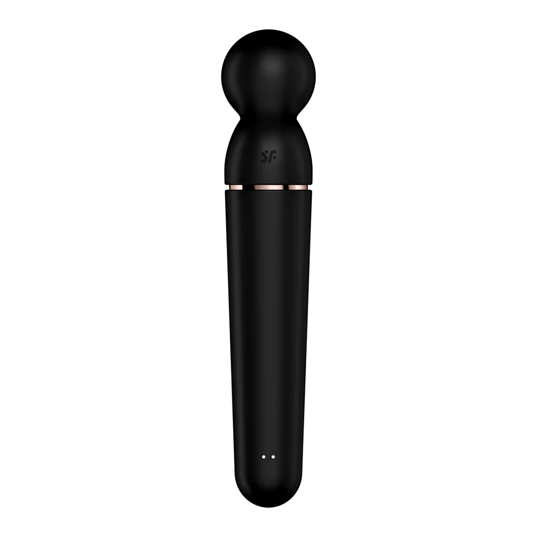 Vibrador tipo varita Satisfyer con 10 modos y 6 intensidades, Satisfyer negro y oro rosa - Imagen 3