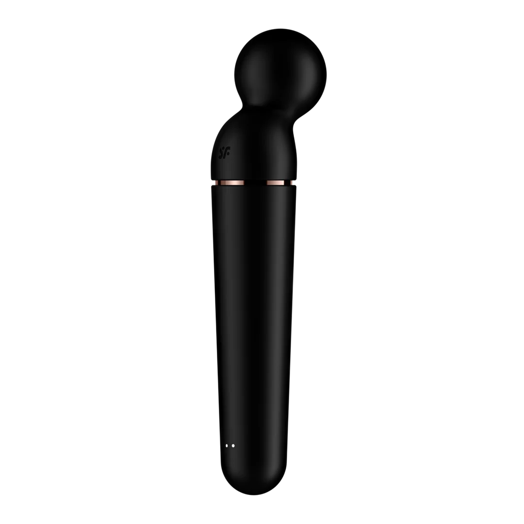 Vibrador tipo varita Satisfyer con 10 modos y 6 intensidades, Satisfyer negro y oro rosa - Imagen 4