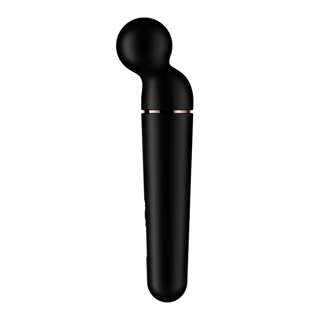 Vibrador tipo varita Satisfyer con 10 modos y 6 intensidades, Satisfyer negro y oro rosa - Imagen 5