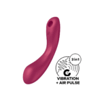 Satisfyer Vibrador doble con Air Pulse – Rojo - Imagen 5