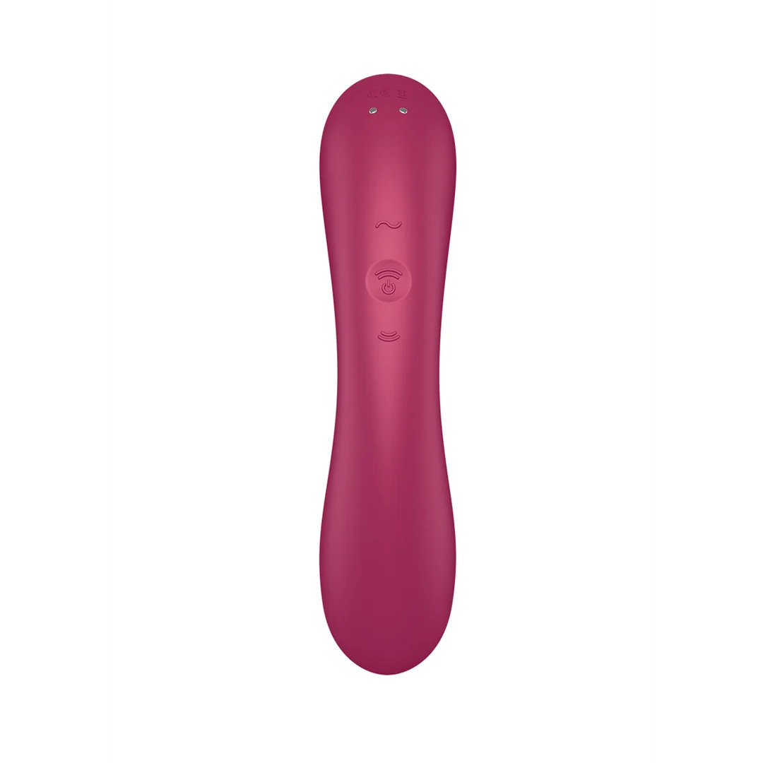 Satisfyer Vibrador doble con Air Pulse – Rojo - Imagen 4