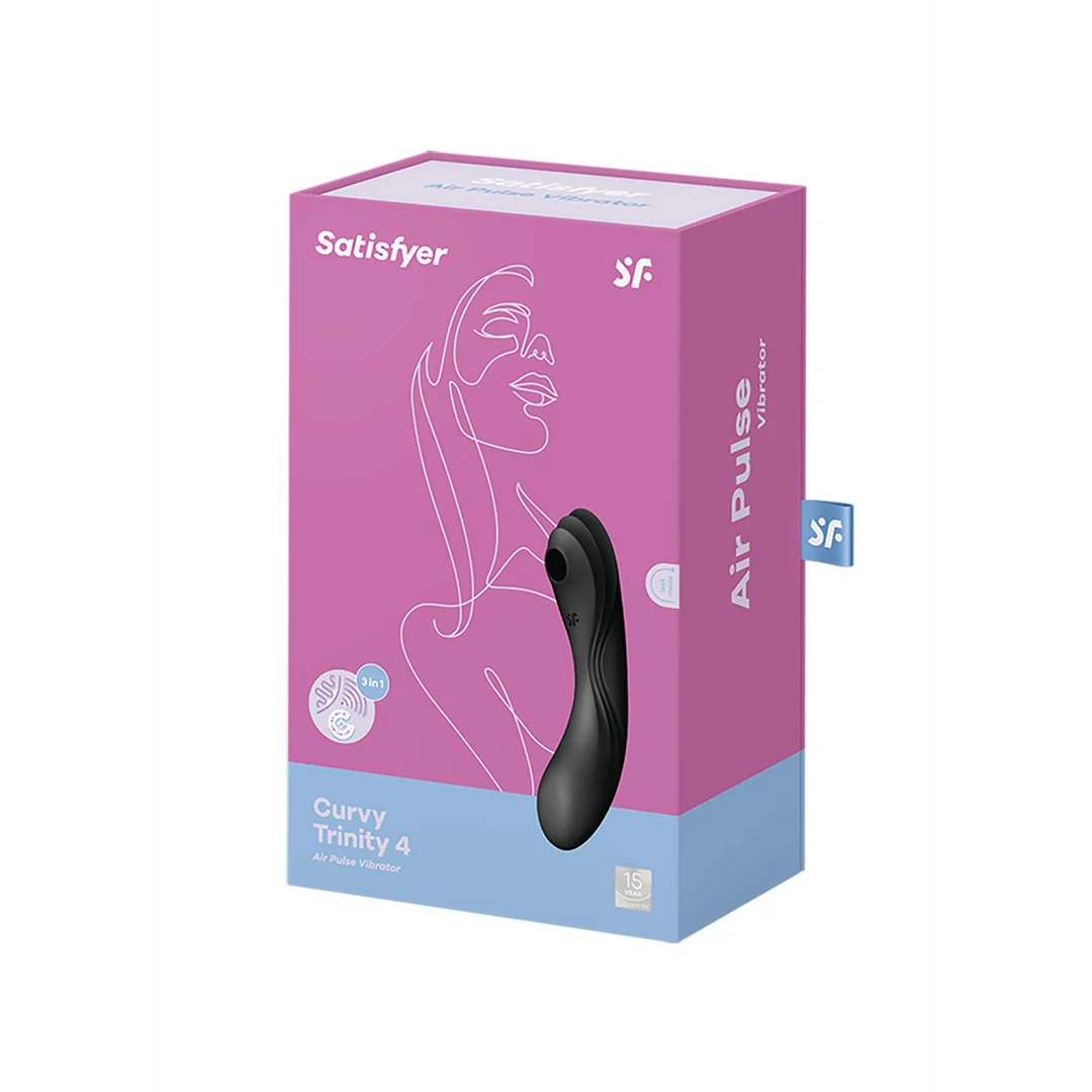 Satisfyer vibrador para el punto G con 11 ondas de aire pulsantes: Curvy Trinity 4 - Imagen 1