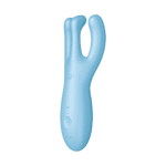 Vibrador para colocar sobre el cuerpo azul Satisfyer Threesome 4Plus con app - Imagen 3