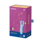 Vibrador para colocar sobre el cuerpo azul Satisfyer Threesome 4Plus con app