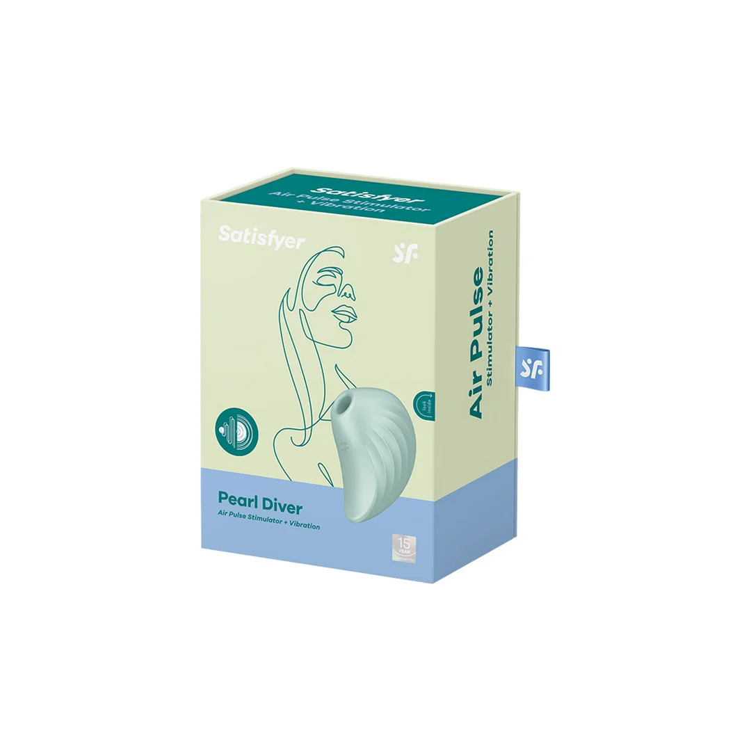 Vibrador de clítoris Satisfyer con 11 niveles de ondas de presión – Menta - Imagen 1