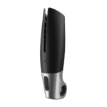 Masturbador vibrador con asa de anilla, negro - Imagen 5