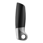 Masturbador vibrador con asa de anilla, negro - Imagen 2