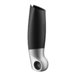 Masturbador vibrador con asa de anilla, negro - Imagen 3