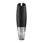Masturbador vibrador con asa de anilla, negro - Imagen 4