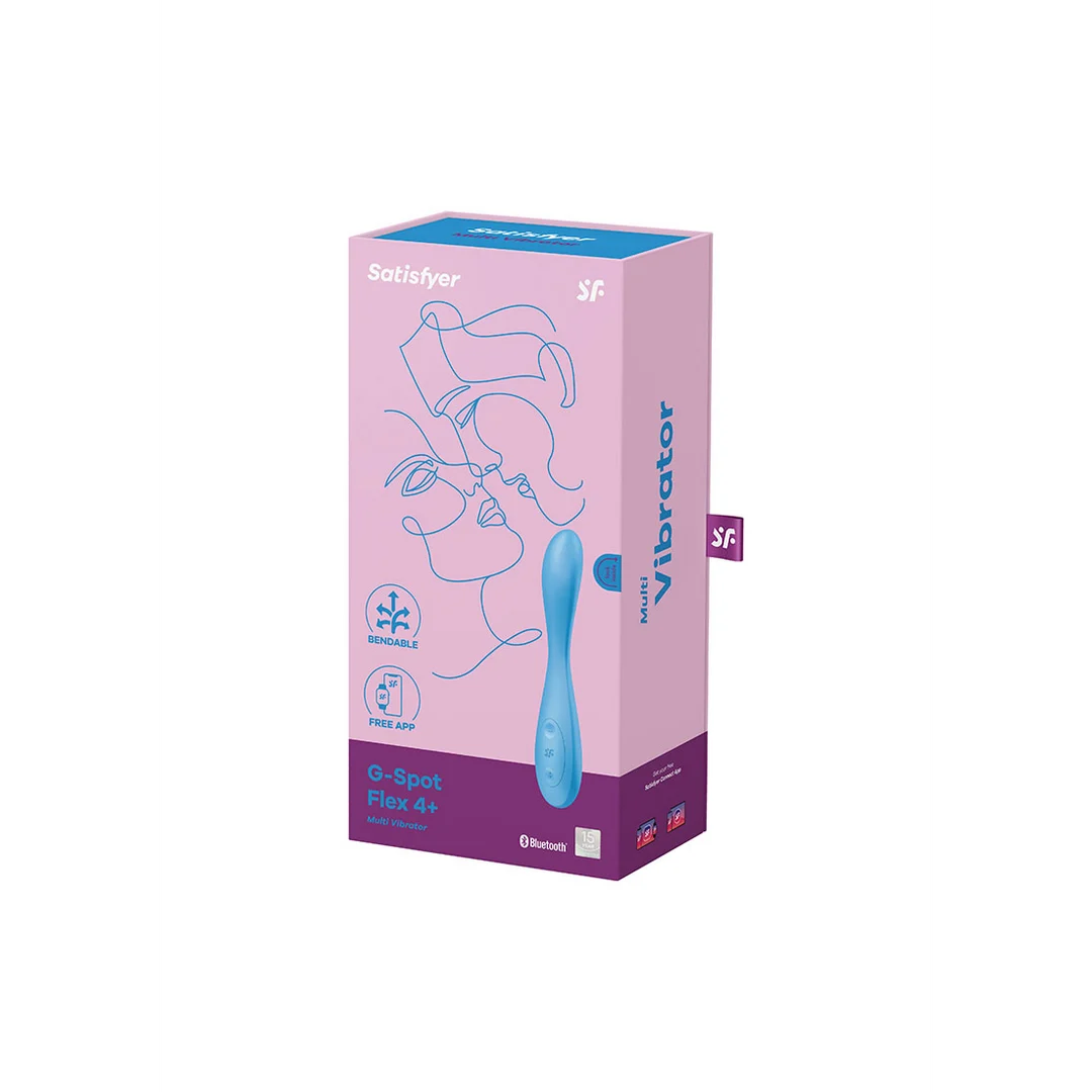 Satisfyer vibrador para el punto G – cuello flexible – Satisfyer G-Spot Flex 4 azul - Imagen 1