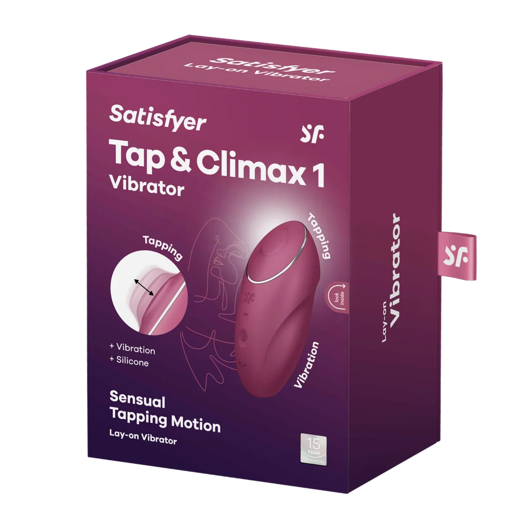 Vibrador de clítoris Satisfyer con 11 programas de golpecitos y vibración: Tap and Climax 1 - Imagen 1