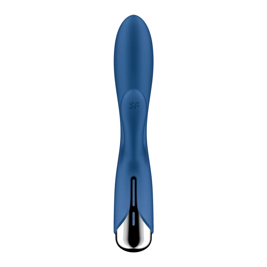 Vibrador tipo conejo Satisfyer con cabezal giratorio y vibraciones potentes, azul - Imagen 4