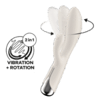 Vibrador tipo conejo Satisfyer con cabezal giratorio y vibraciones potentes, azul - Imagen 11