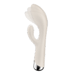 Vibrador tipo conejo Satisfyer con cabezal giratorio y vibraciones potentes, azul - Imagen 12
