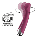Vibrador Satisfyer para el punto G con 12 modos de vibración, rojo - Imagen 5